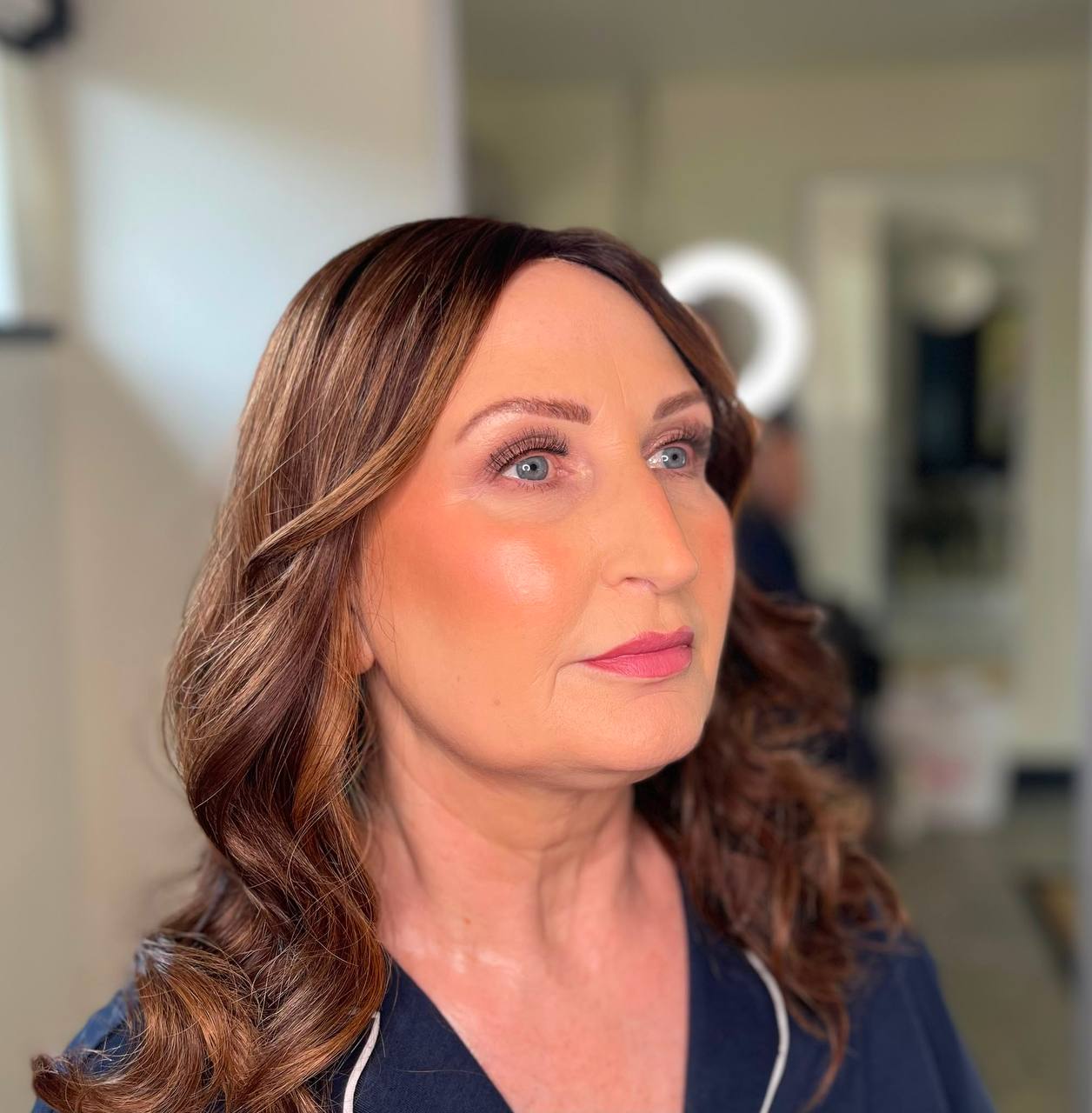 Polished occasion makeup with glowing skin